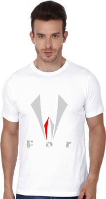

Trendster Printed Men' Round Neck White T-Shirt
