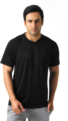 

Puma Printed Men' V-neck Black T-Shirt