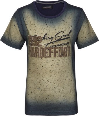 

Fritzberg Boys Printed T Shirt(Brown