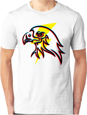 

Foscous Printed Men' Round Neck White T-Shirt