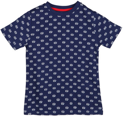 

Chalk by Pantaloons Boys Graphic Print T Shirt(Blue, Pack of 1, Navy