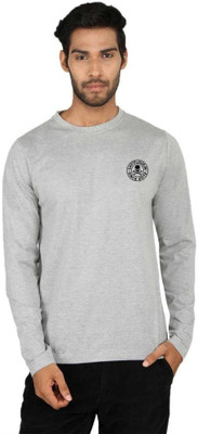 SayItLoud Graphic Print Men' Round Neck Grey T-Shirt