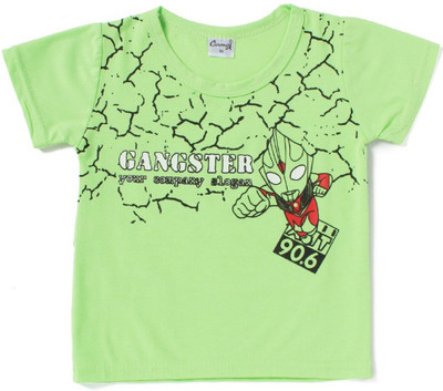 

Camey Boys Printed T Shirt(Green, Pack of 1