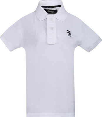 

The Cotton Company Boys Solid T Shirt(White, Pack of 1