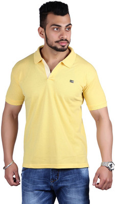 

Shineway Solid Men's Polo Neck Yellow T-Shirt