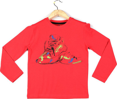 

Poppers by Pantaloons Boys Printed T Shirt(Orange, Pack of 1, Coral