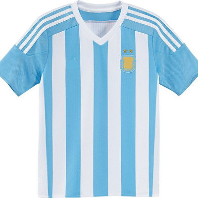 

Marex Striped Men' V-neck Light Blue T-Shirt