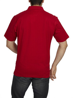 

ColorPlus Solid Men's Flap Collar Neck Red T-Shirt