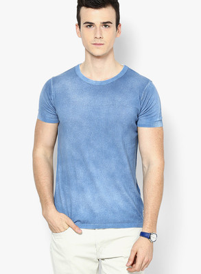 

Jack & Jones Solid Men's Round Neck Blue T-Shirt, Bright cobalt