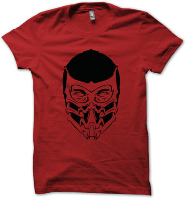 

Rawpockets Graphic Print Men's Round Neck Red T-Shirt
