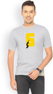 

Campus Sutra Solid Men Round Neck Grey T-Shirt