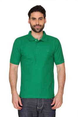 

Blacksmith Solid Men's Polo Neck Green T-Shirt