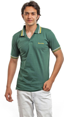 

BG69 Solid Men's Polo Neck Dark Green T-Shirt, Dk.green