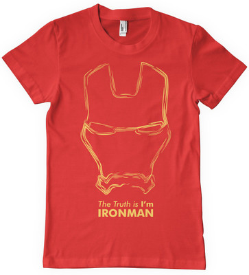 

DNA Graphic Print Men' Round Neck Red T-Shirt