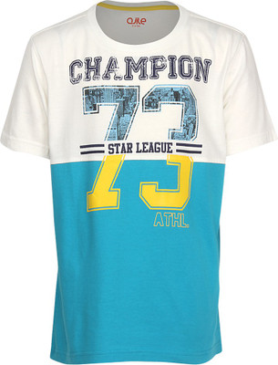 

Ajile by Pantaloons Boys Printed T Shirt(Blue, Pack of 1, Blue bird