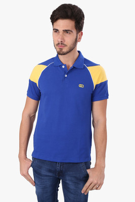

Ajile by Pantaloons Solid Men's Polo Neck Dark Blue T-Shirt, Royal blue