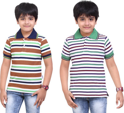 

Dongli Boys Printed T Shirt(Dark Green, Pack of 2), Multicolor