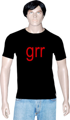 

Tshirt.in Graphic Print Men's Round Neck Black T-Shirt, Jet balck
