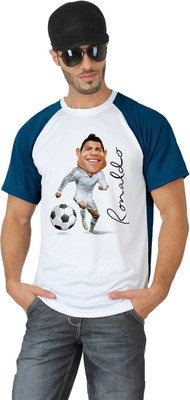 

TRIONIC ACTIVE Graphic Print Men's Round Neck Blue, White T-Shirt