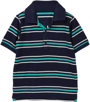 

Beebay Boys Striped T Shirt(Dark Blue, Pack of 1), Navy