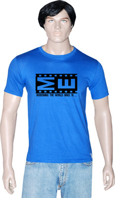 

Tshirt.in Graphic Print Men's Round Neck Blue T-Shirt, Royal blue