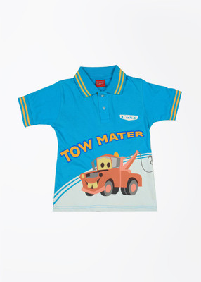 

Disney Cars Boys Printed T Shirt(Blue, Pack of 1