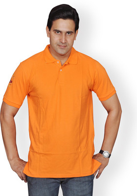 

Nation Polo Club Solid Men's Polo Neck Orange T-Shirt