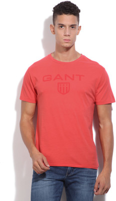 

Gant Printed Men's Round Neck Pink T-Shirt, 671