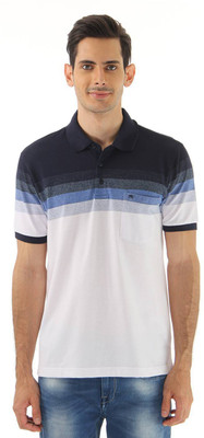 

Monte Carlo Striped Men's Polo Neck Dark Blue, White T-Shirt, Navy white
