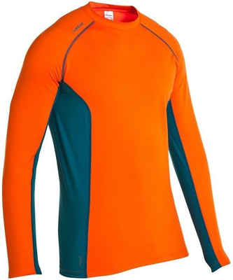 Decathlon - Quechua Solid Men's Round Neck Orange T-Shirt, Quechua orange