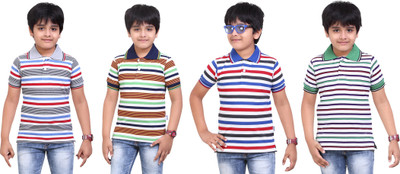 

Dongli Boys Printed T Shirt(Multicolor, Pack of 4)