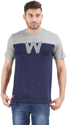 

Al-Harsha Trend Solid Men's Round Neck Dark Blue, Grey T-Shirt