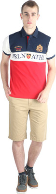 

Proline Striped Men's Polo Neck Red T-Shirt, Rd/dn/ow