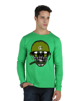 

SayItLoud Printed Men' Round Neck Green T-Shirt