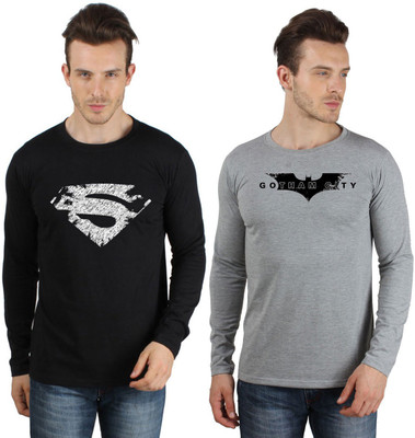 

SayItLoud Printed Men's Round Neck Multicolor T-Shirt(Pack of 2)