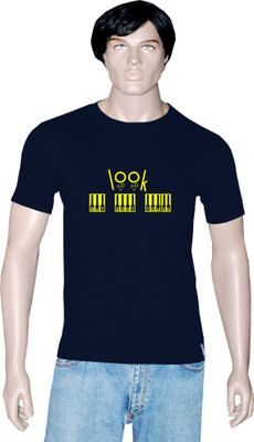 

Tshirt.in Graphic Print Men's Round Neck Dark Blue T-Shirt, Navy