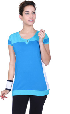 

Proline Solid Women's Round Neck Blue T-Shirt