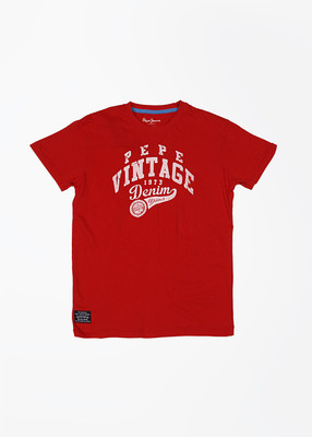 

Pepe Jeans Boys Printed T Shirt(Red
