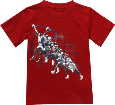 

Jordan Kids Boys Graphic Print T Shirt(Red, Gym red-681
