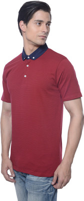 

Carve Striped Men's Polo Neck Red T-Shirt
