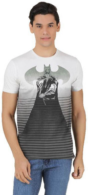 

Batman Printed Men's Round Neck White, Grey T-Shirt, White / pewter (dip