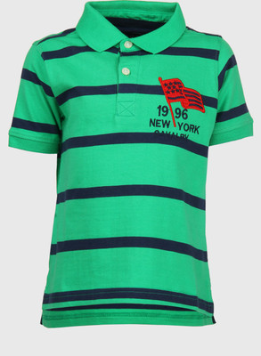 

Chalk by Pantaloons Boys Striped T Shirt(Green, Pack of 1, Pepper mint green