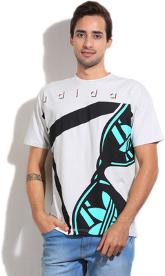 

ADIDAS ORIGINALS Printed Men's Round Neck White T-Shirt, Vinwht
