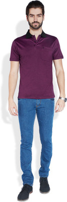 

Raymond Solid Men's Polo Neck Red T-Shirt
