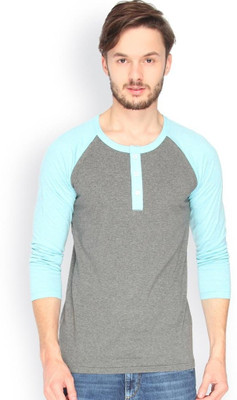 

Campus Sutra Solid Men Round Neck Grey T-Shirt, Charcoal melange