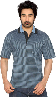 

Thinc Striped Men's Polo Neck Blue, Black T-Shirt