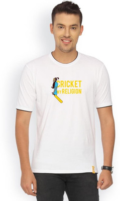 

Campus Sutra Solid Men Round Neck White T-Shirt