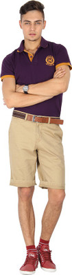 

Proline Striped Men's Polo Neck Purple T-Shirt, Dp/yl