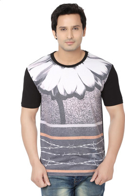 

Fugazee Lifestyle Printed Men' Round Neck Black, White T-Shirt