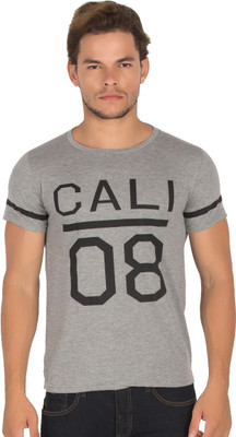 

Alan Jones Graphic Print Men's Round Neck Grey T-Shirt